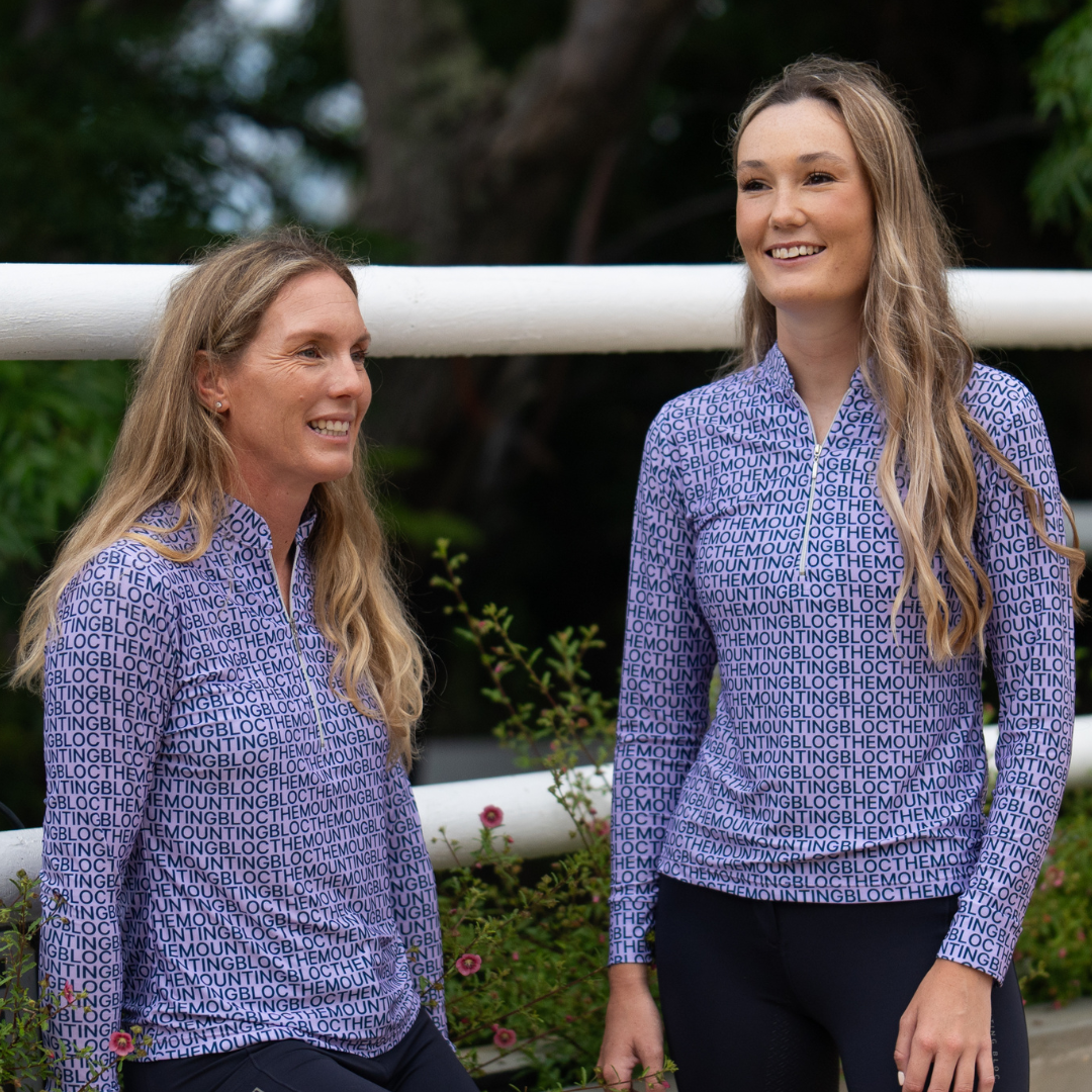 'Typobloc Lavender' Ladies Baselayer - Image 3